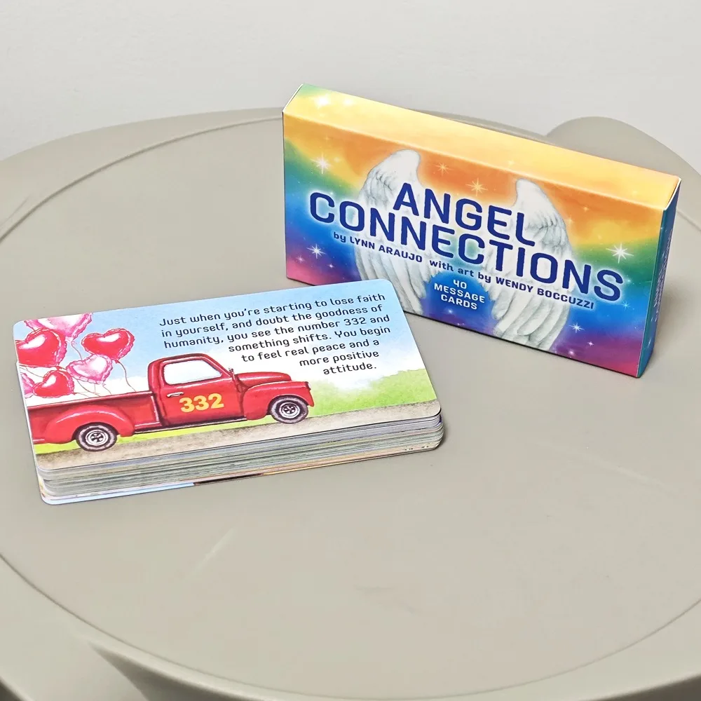 10.5*6cm 40 Message Cards Angel Connections Present Visual Images of An Angel Sign with Messages To Receive Angel’s Blessing 3
