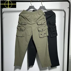 High Quality Side Patch Tactical Pants Men Women Multi Pockets Functional Men Patch Badge Embroidery Cargo Pants