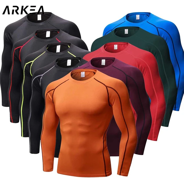 Camisetas deportivas de secado rápido para hombre, camiseta de compresión  para gimnasio, culturismo, fútbol, Brasil - AliExpress