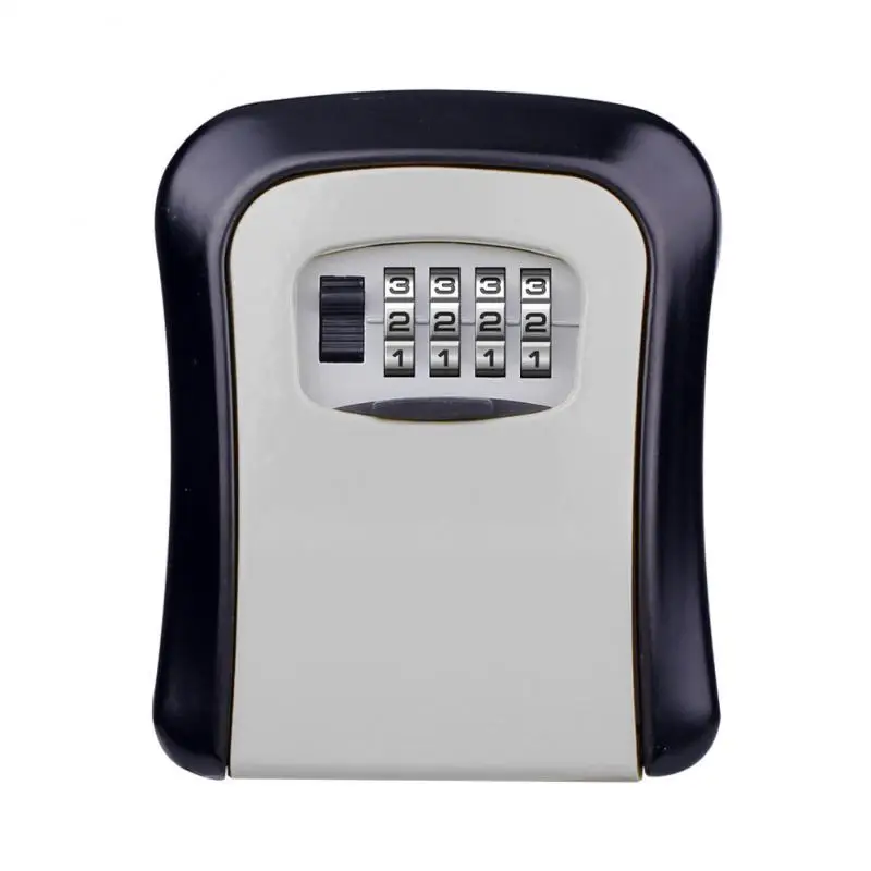 1~6PCS Wall Mount Key Storage Secret Box Organizer 4 Digit Combination Password Security Code Lock No Key Home Key Safe Box