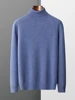 Yoyoselect  Luxury Men Cashmere Sweater Autumn Winter Quality Turtleneck Smart Casual Pullover 100% Cashmere Knitwear Soft Tops 4