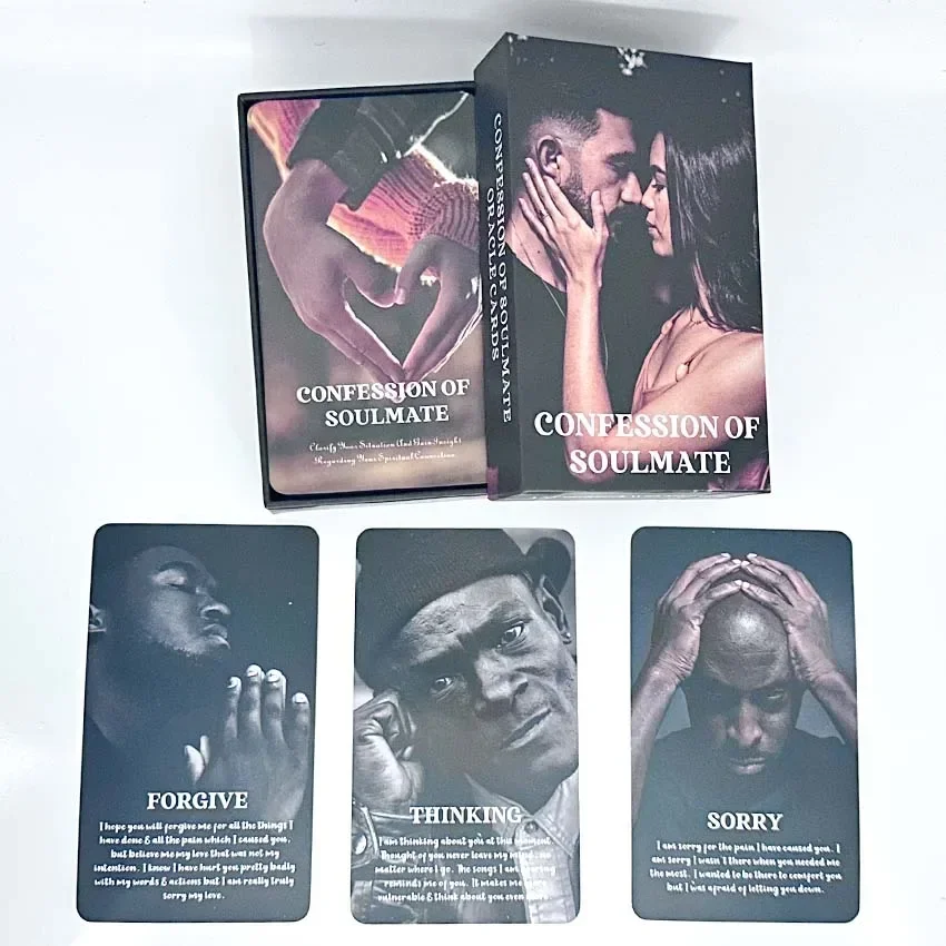 12x7 cm Geständnis von soulmate Orakel karten Deck Kartenspiele kein Handbuch – Detail 1