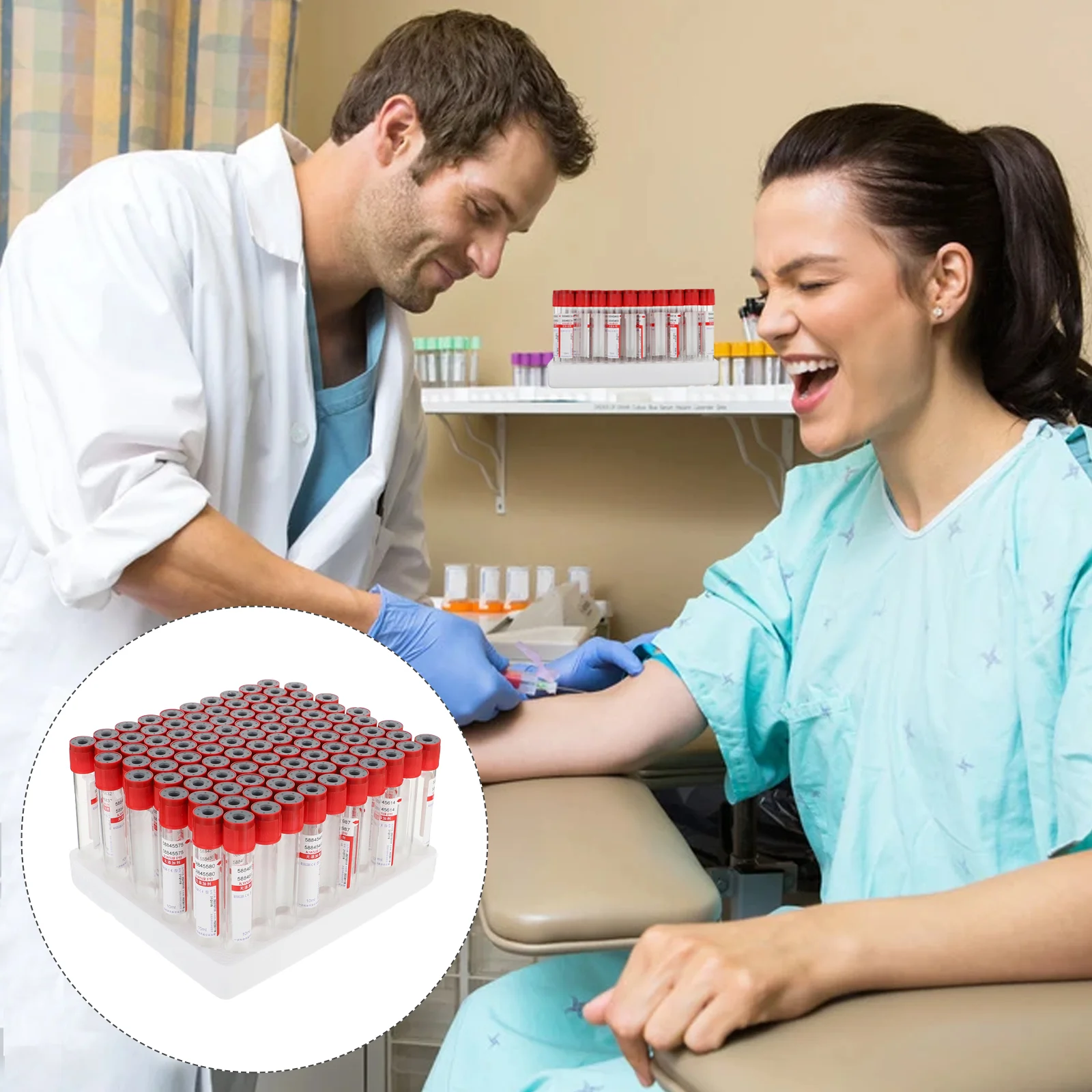 

Disposable Blood Collection Tube Laboratory Equipment Glass Negative Pressure Tubes Vacuum Collector Glue Head