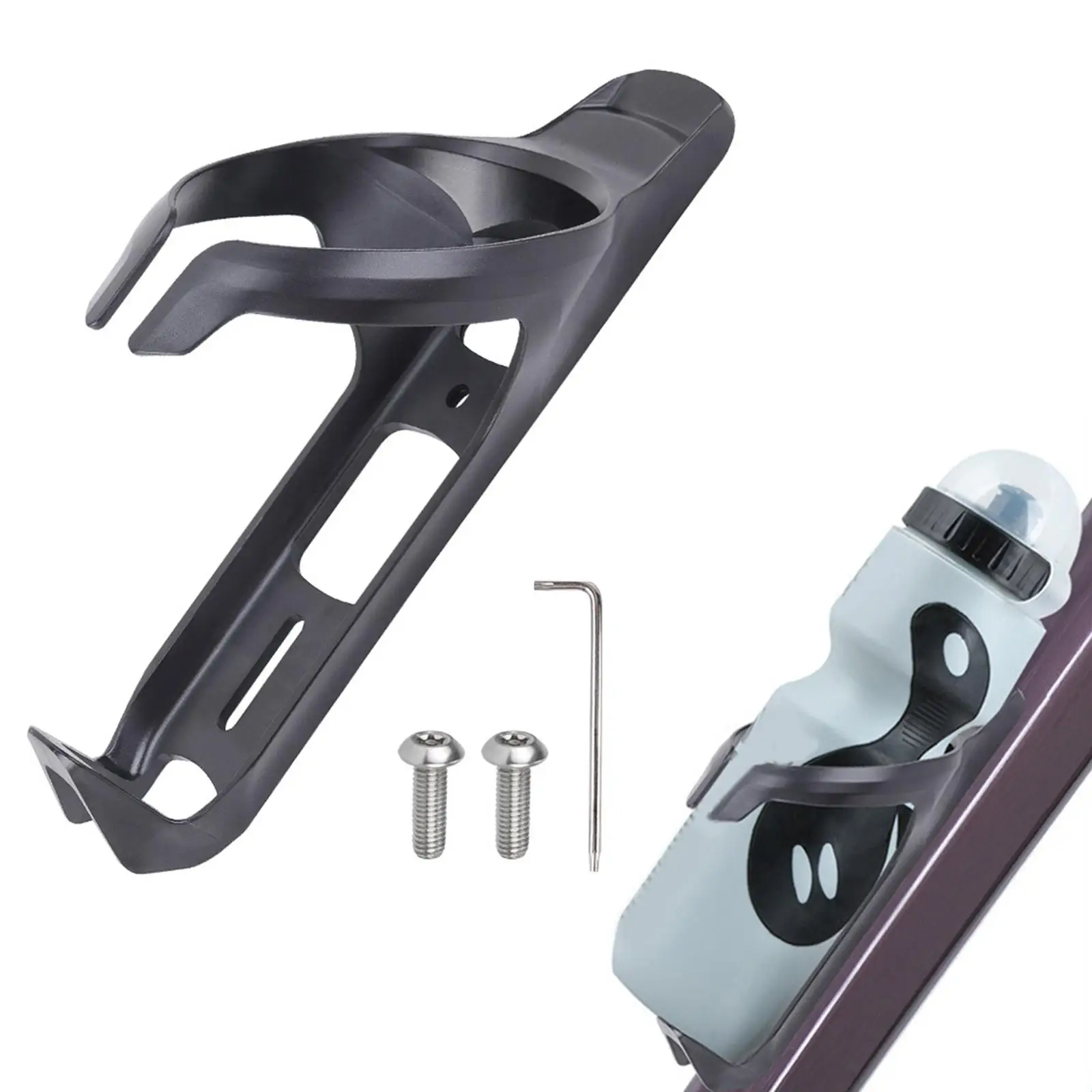 Bike Water Bottle Cage Outside Sturdy Easy to Use Bike Cup Holder Multiuse Water Kittle Rack for Mountain Bike Tea Coffee