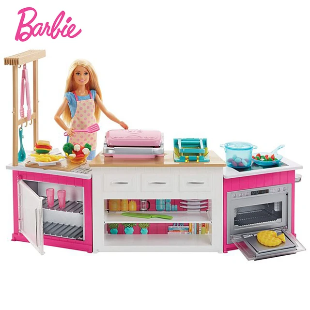 Original barbie pouco carrinho de cuidados com o bebê combinação conjunto  presente menina princesa casa jogar brinquedo aniversário presente natal  fjb00 - AliExpress