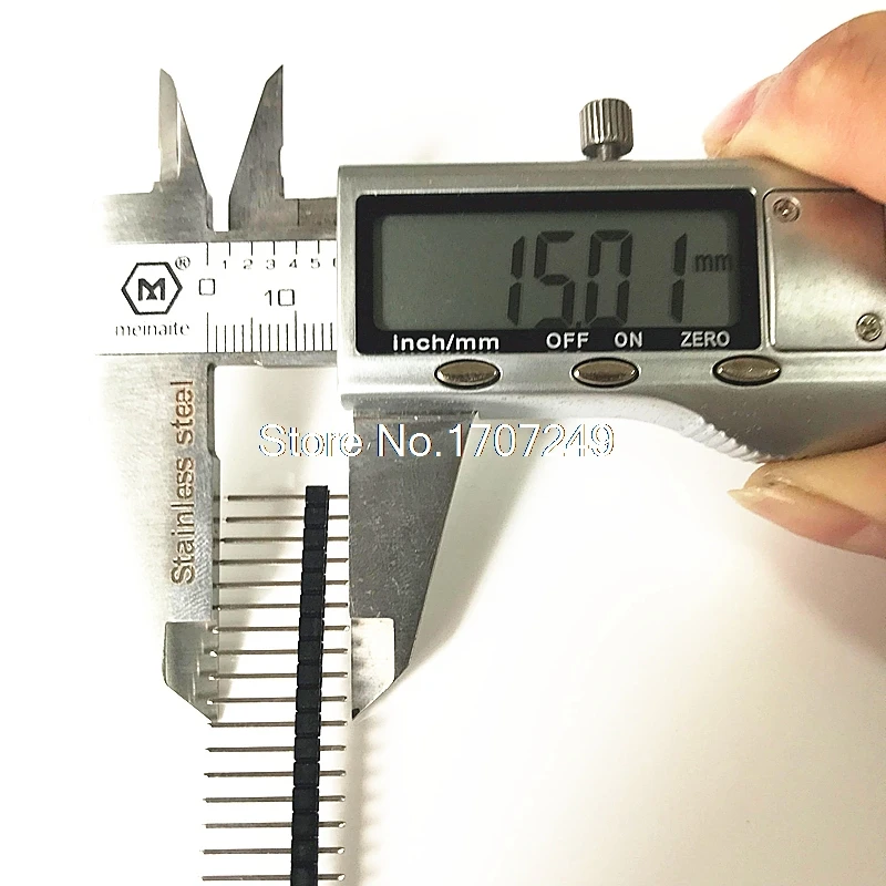 Único Pino de Fileira Macho 1*40p 40pin 2.54 mm 1×40 15 mm Altura Longa Breakable Pino Cabeçalho Tira para Arduino Pcb 200 Peças