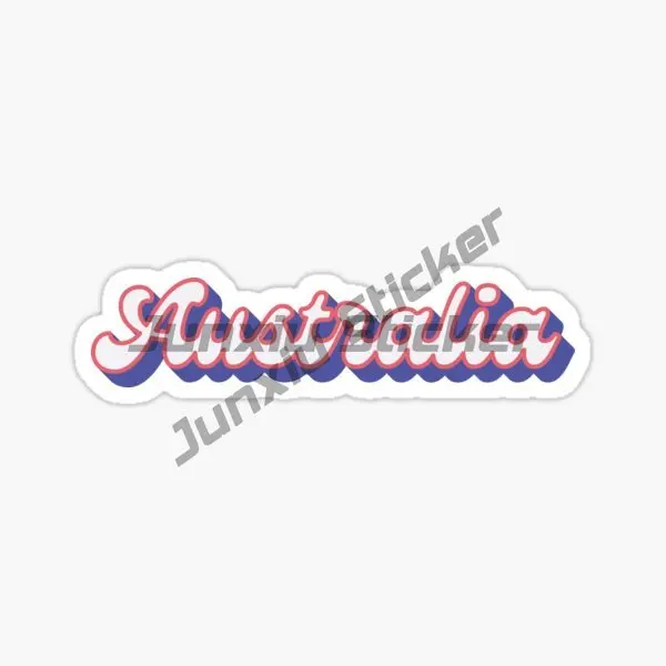 Australia Coat of Arms Map Waterproof Sticker - Anti-Scratch Decal for Windows, Cars, Phones, Trunks, and Guitars