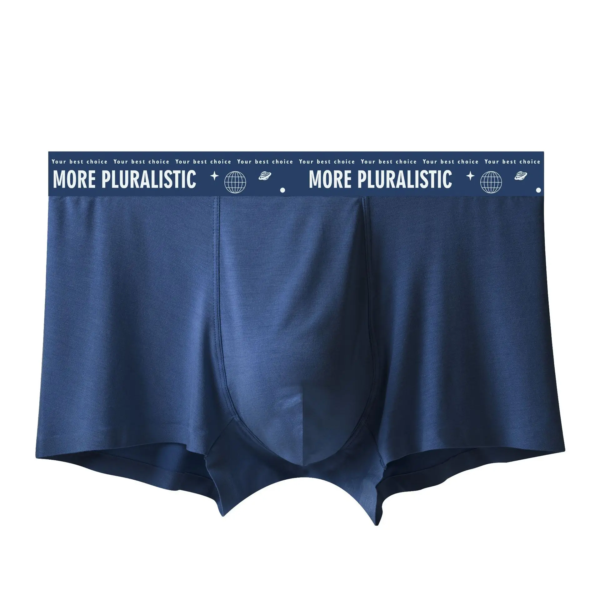 Men's underwear, modal printed flat angle pants, breathable youth underwear3PCS