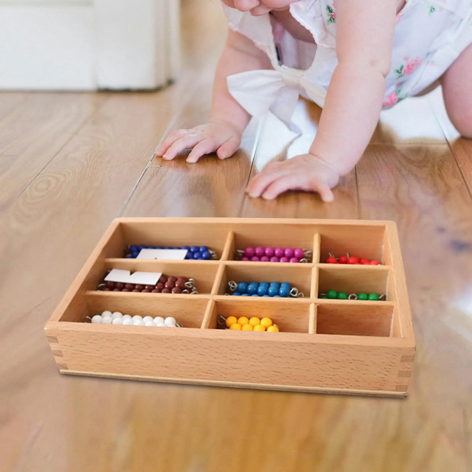 Math Learning Toy, Beads Mathematics Material, Counting Toy, Hands on Ability for Gift Kids Ages 3-5