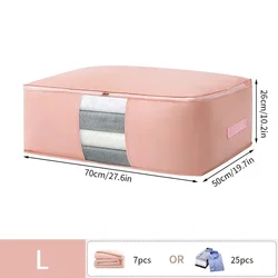 Foldable Quilt and Blanket Storage Organizer with Handle - Home Wardrobe Solution - 3PCS (S10-L)