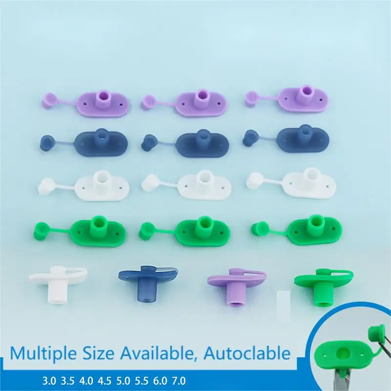 Inner Diameter 6.5mm Autoclavable Skin Ports Cover For Liposuction Cannula Flexible Silicone Various Colors With Sealed  Caps 3