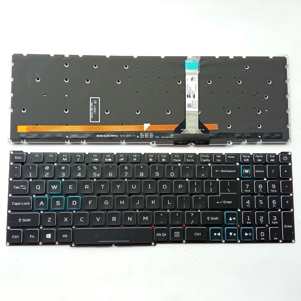 Acer Nitro Keyboard Replacement Replacement Backlit Keyboard For Acer Nitro And Predator Helios 300 Laptops - US Layout Us Layout Gaming Keyboard - View #10