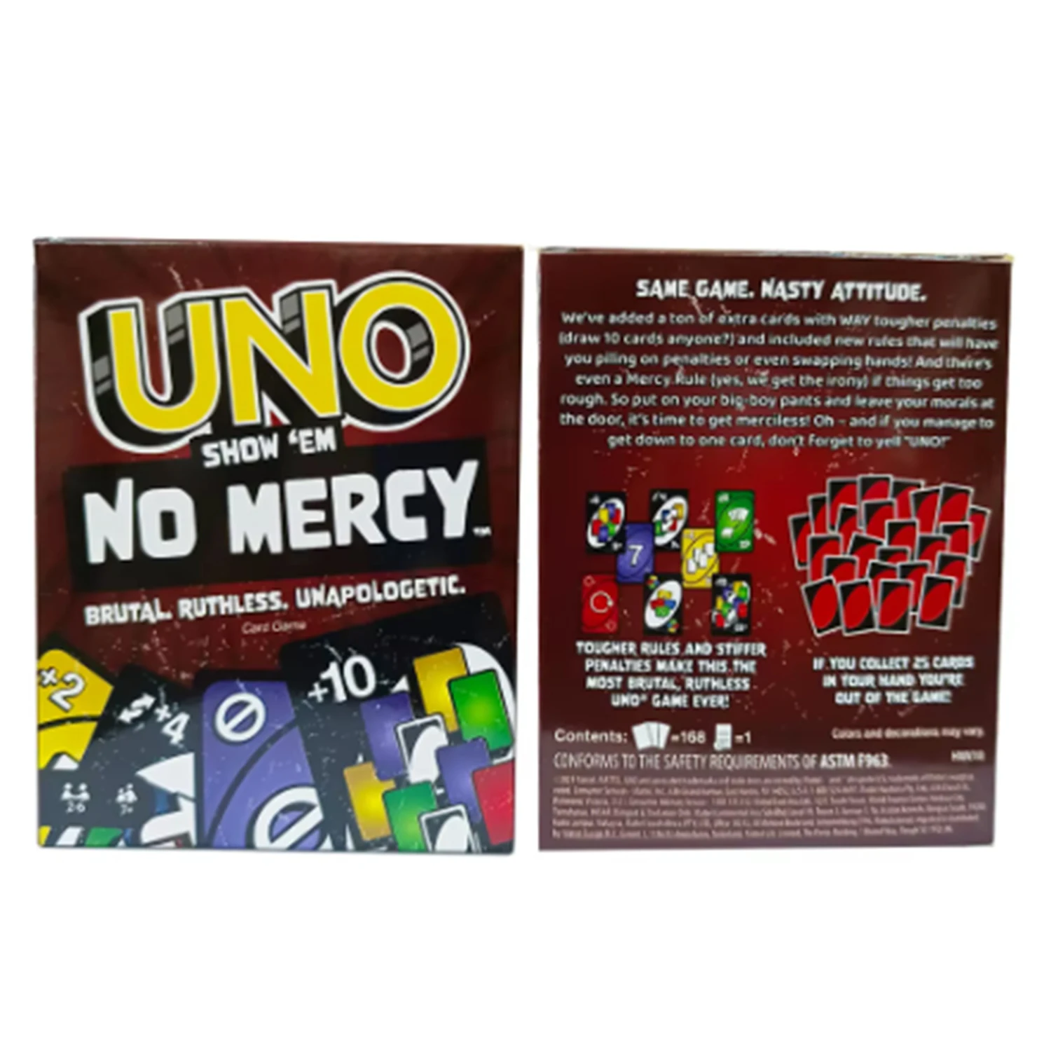 Uno no mercy Card UNO Cards Game Board Uno Pocket Cards 2