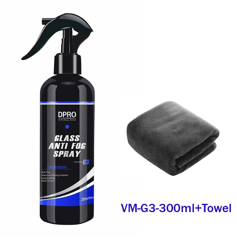 Dpro Windshield Anti-Fog Spray Window Glass Waterproof Clear Rearview Mirror Nano Spray Hydrophobic Coating Car Detailing VM-G3 best car wax