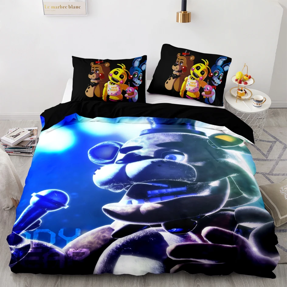 Sundrop FNAF Bedding Set Single Twin Full Queen King Size Bed Set Teenager  Bedroom Sheet set 3D Kawaii bed sheet set - AliExpress