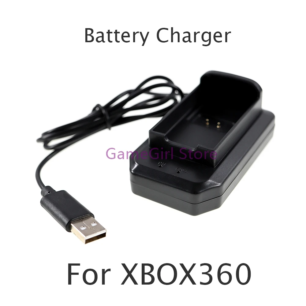 1pcBlackUSBHandleBatteryChargerChargingDockStationForXbox360