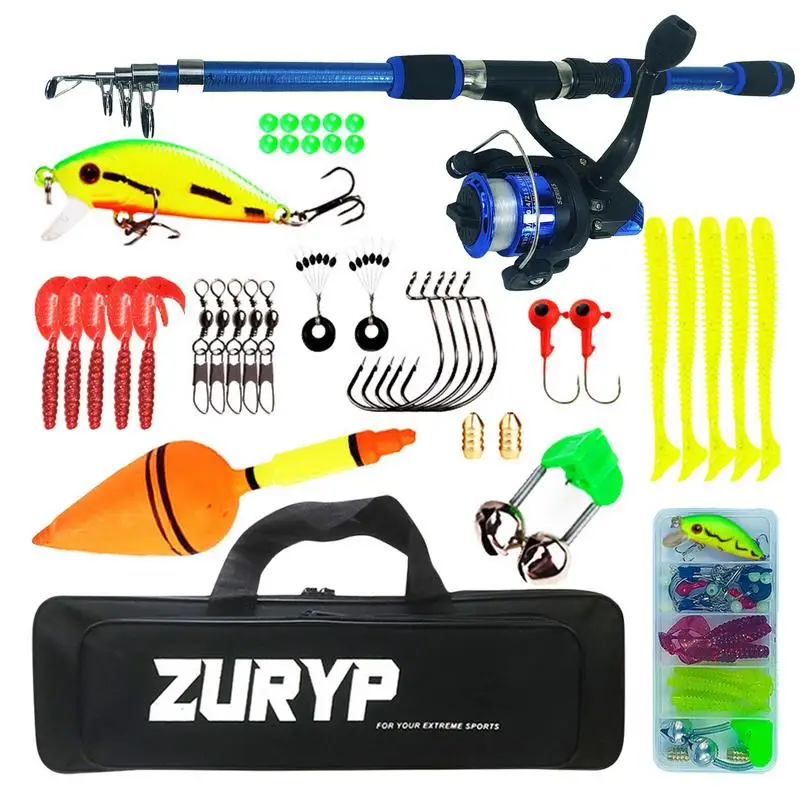 

Fishing Rod And Reel Telescopic Rod And Reel Fishing Combo Complete Fishing Gear Set With Fishing Line And Carry Bag For Women