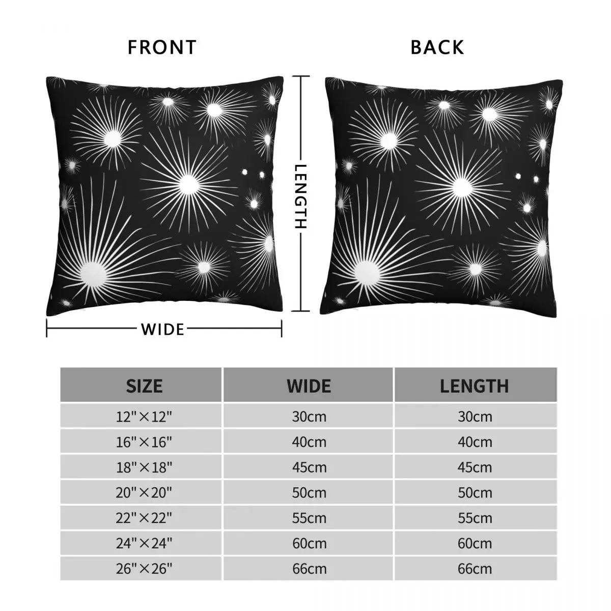 Рисунок 4 - Квадратная наволочка в виде фейерверка