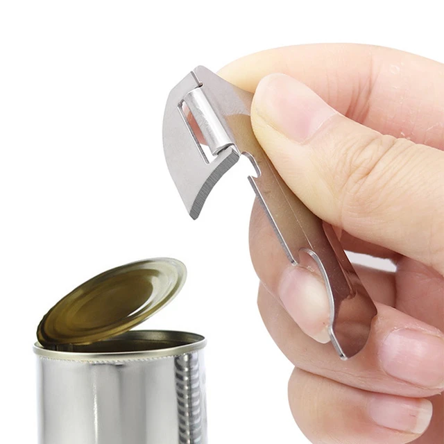 Can Opener Stainless Steel Safety Side Cut Manual Tin Corkscrew Beer Bottle  Opening Cans Kitchen Tool