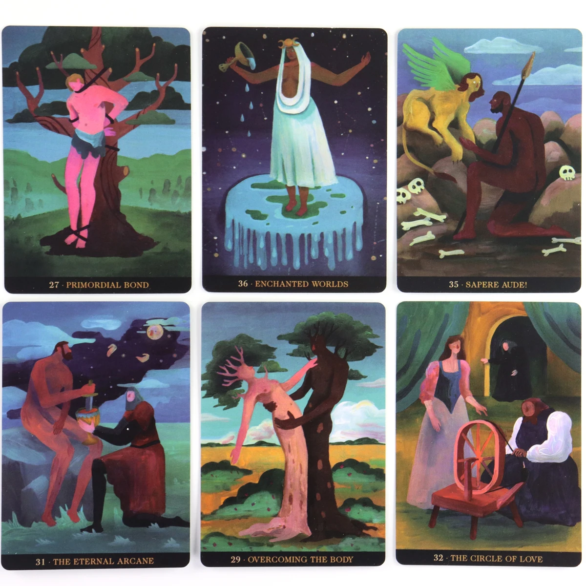 Inspirational Wicca Oracle Cards For Family Party High Quality Fortune Telling Divination Tarot Cards 5