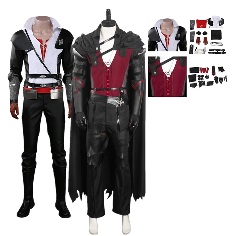 

Clive Rosfield Cosplay Final Fantasy XVI Costume FFXVI FF16 Men Uniform Coat Pants Cloak Outfits Halloween Carnival Party Suit