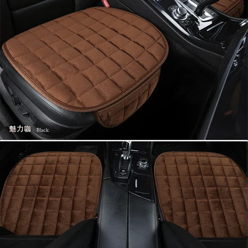 Universal Winter Warm Car Seat Cover Cushion Anti-slip Front Chair Seat Breathable Pad Car Seat Protector Seat Covers for Cars