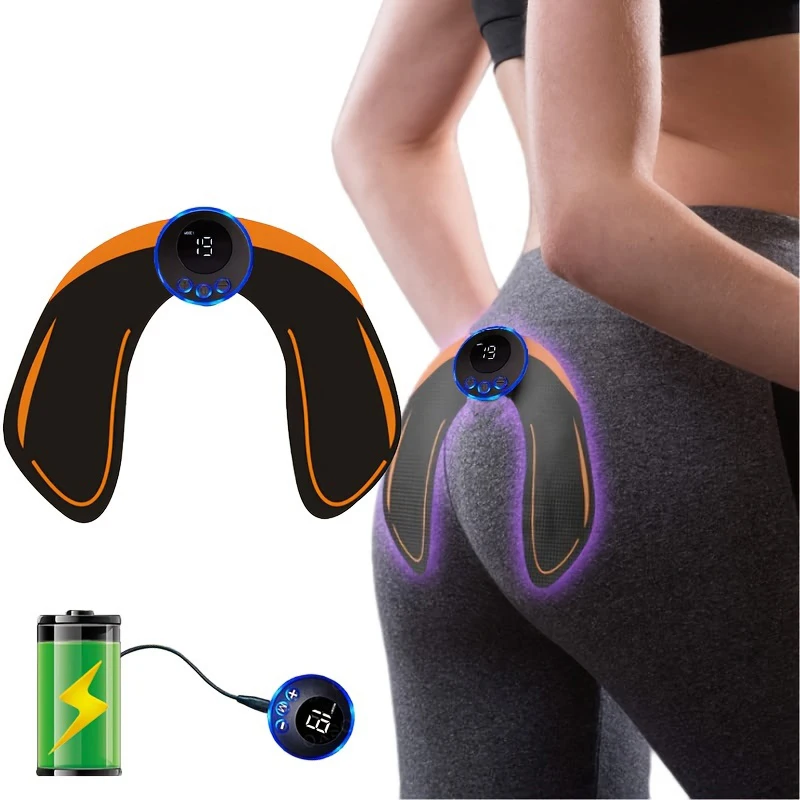 Unbound Muscle Massage Intelligent Fitness USB Charge Abdominal Hip Joint Trainer Electric Patch Replace Gel