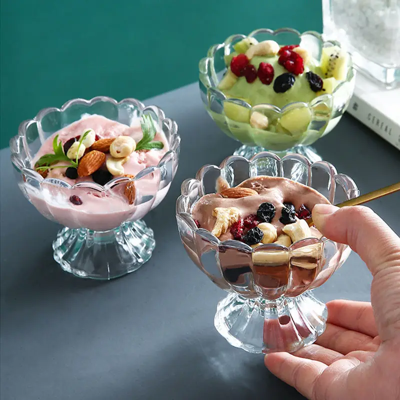

Obelix Glass Ice Cream Cup Cocktail Glass Milkshake Cup Simple Goblet Ice Cream Bowl Cold Drink Juice Mug Dessert Sand Pull Cups