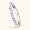 GRA Certified Moissanite Ring for Women Real 925 Sterling Silver Wedding Rings Engagement Eternity Bands Jewelry Gifts 4
