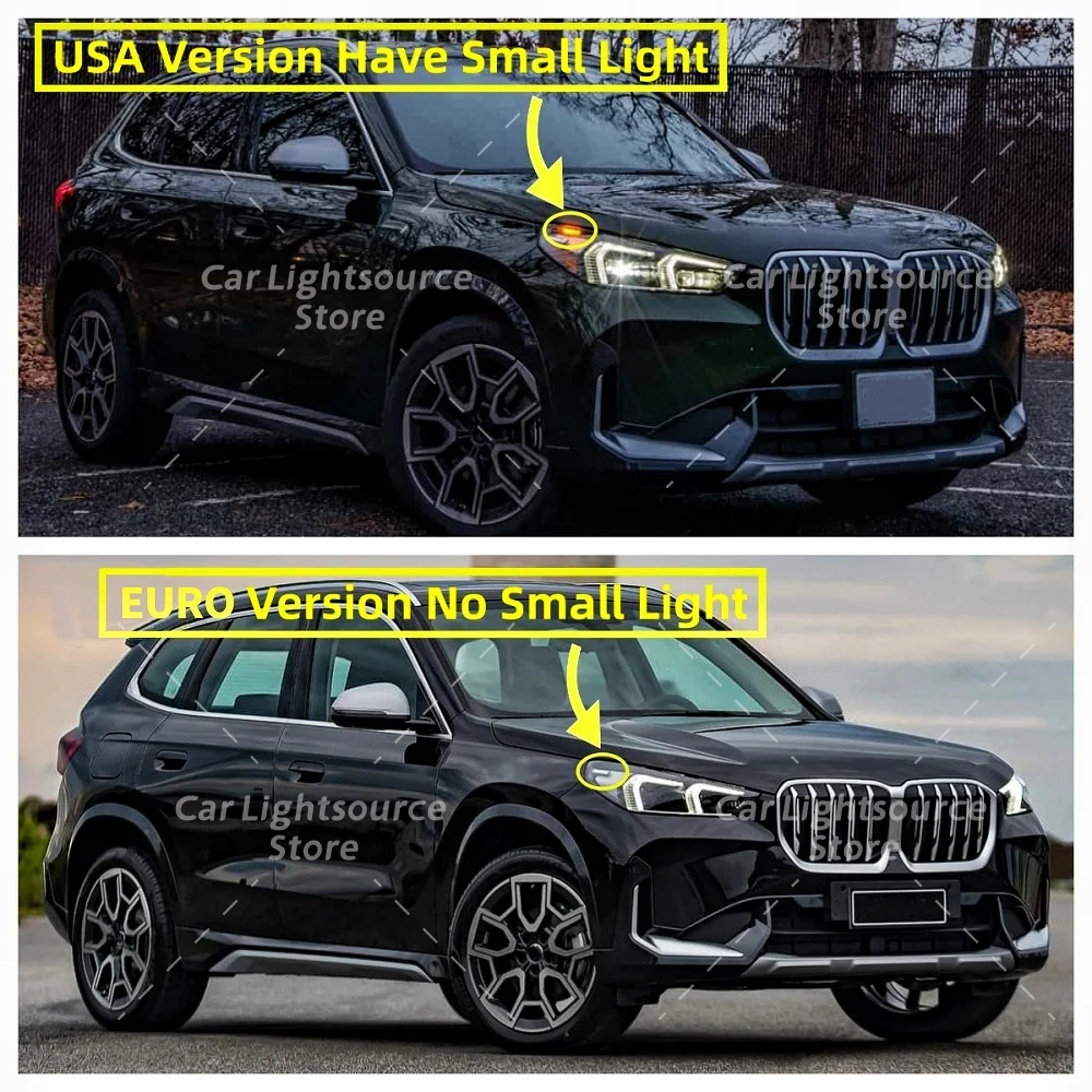 BMW X1 U11 U12 2023-2025 LED 헤드라이트 주간 주행등 63115A64445 63115A64446 엔젤 아이즈 DRL LED 보드 화이트 라이트