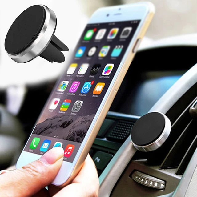 Soporte magnético de teléfono móvil para coche, rejilla de ventilación de  aire, para iPhone 13, 12, XR, Xiaomi Mi, Huawei, Samsung - AliExpress