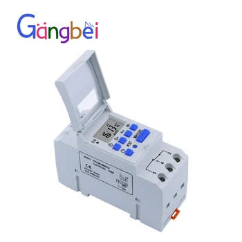 Weekly 7 Days Programmable Digital TIME SWITCH Relay Timer Control AC 220V 230V 110V 24V 12V 16A 30A Din Rail Mount