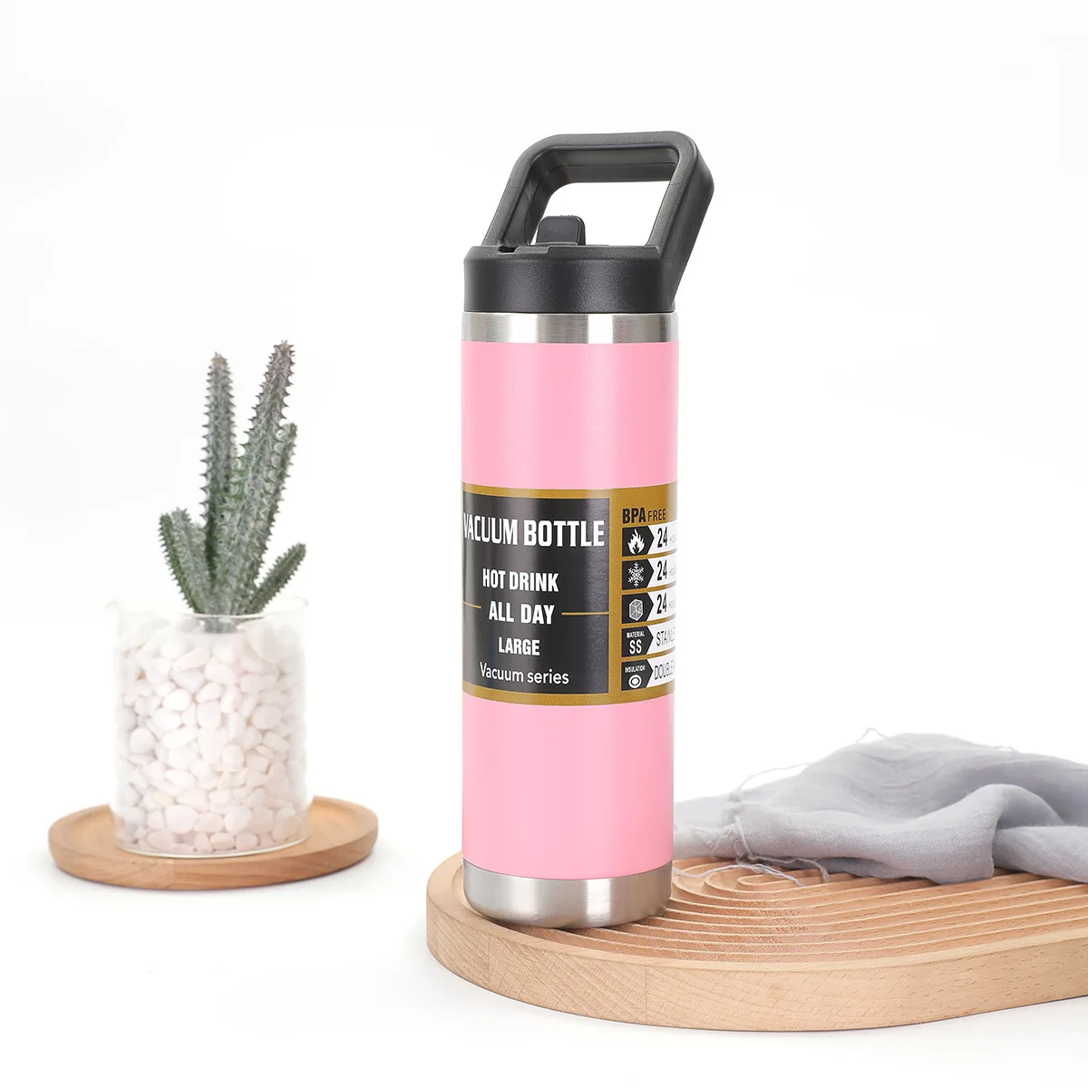 Yeti-style Large Capacity Sports Water Bottle, 304 Stainless Steel Insulated Cup for Climbing and Hiking