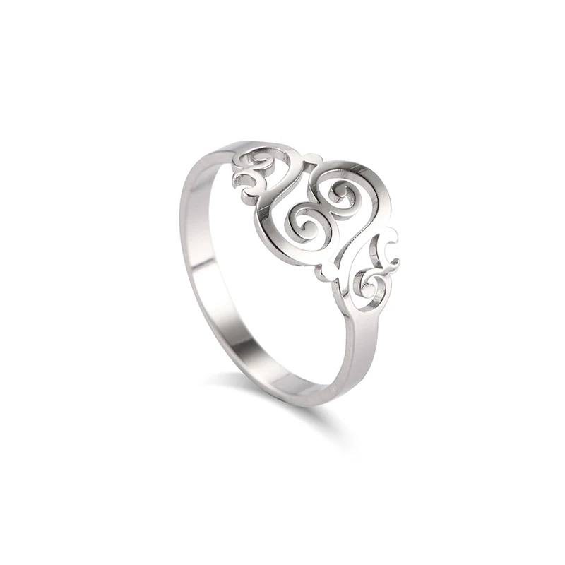 Edelstahl Hohl Pfirsich Herz Ringe Für Frauen Vorschlagen, Verlobung, Hochzeit Ring Vintage-Schmuck Anillos Valentinstag Geschenk – Detail 15