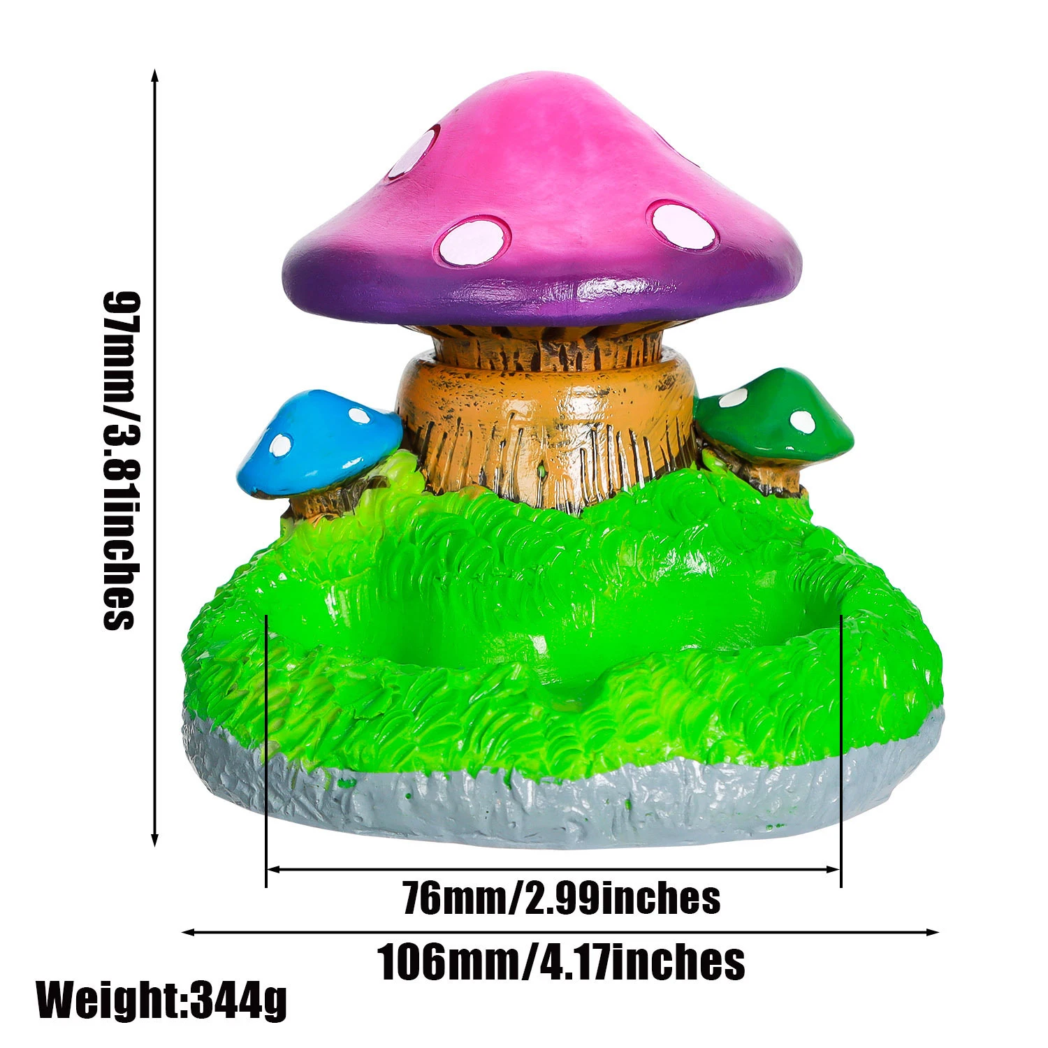 2023 New Fashion Mini Mushroom Ashtray Creative Resin Ashtray Lovely Home  Use Smoking Accessories - AliExpress