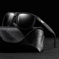 Модные винтажные квадратные поляризованные солнцезащитные очки для мужчин и женщин, роскошные брендовые дизайнерские мужские солнцезащитные очки для вождения, рыбалки, UV400, мужские очки