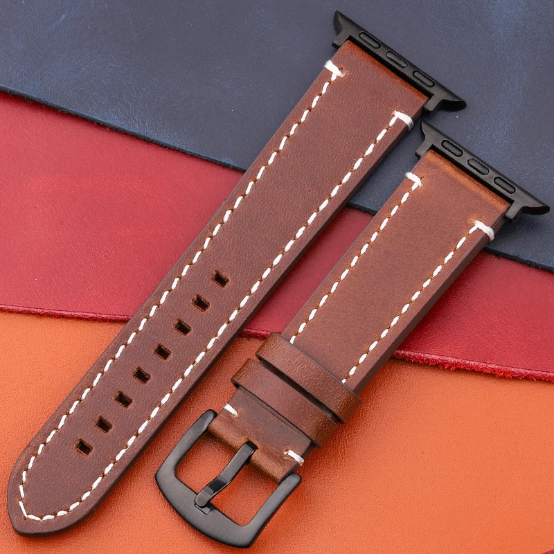 Elegant Genuine Leather Watch Strap - Premium Watchband