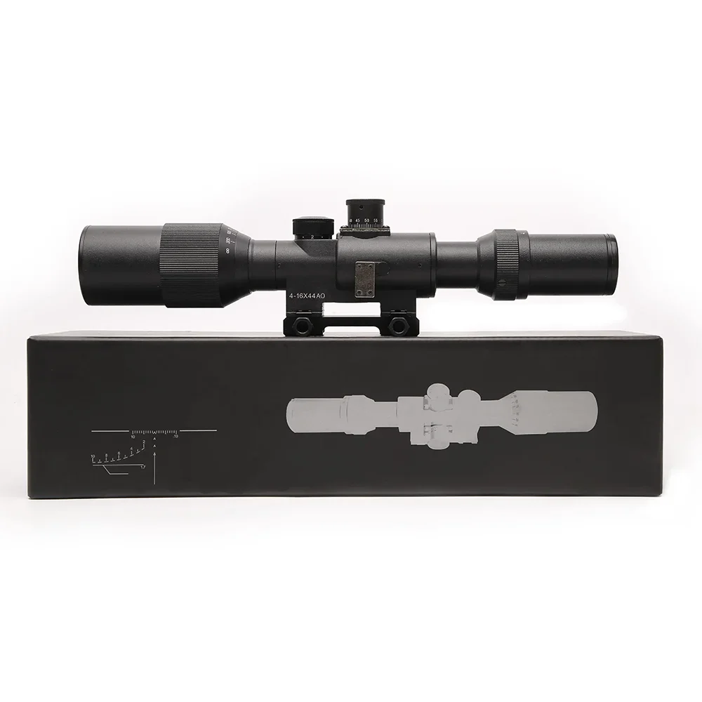 

Tactical 4-16x44 SVD Dragunov Red Illuminated Scope Rifle Scope AK Rifle Scope For Outdoor Hunting with Rubber Lens Cover