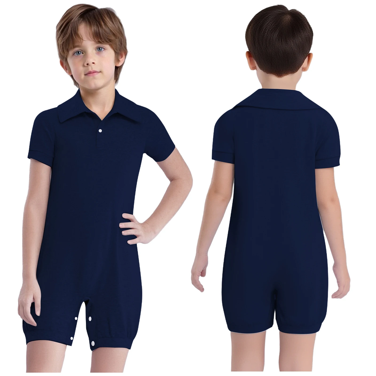 Anpassbare Kleidung für Kinder mit besonderen Bedürfnissen, Baumwoll-Strampler, Rundhalsausschnitt, lange Ärmel, Reißverschluss, einteiliger Overall, ideal für den ganzen Tag – Detail 36