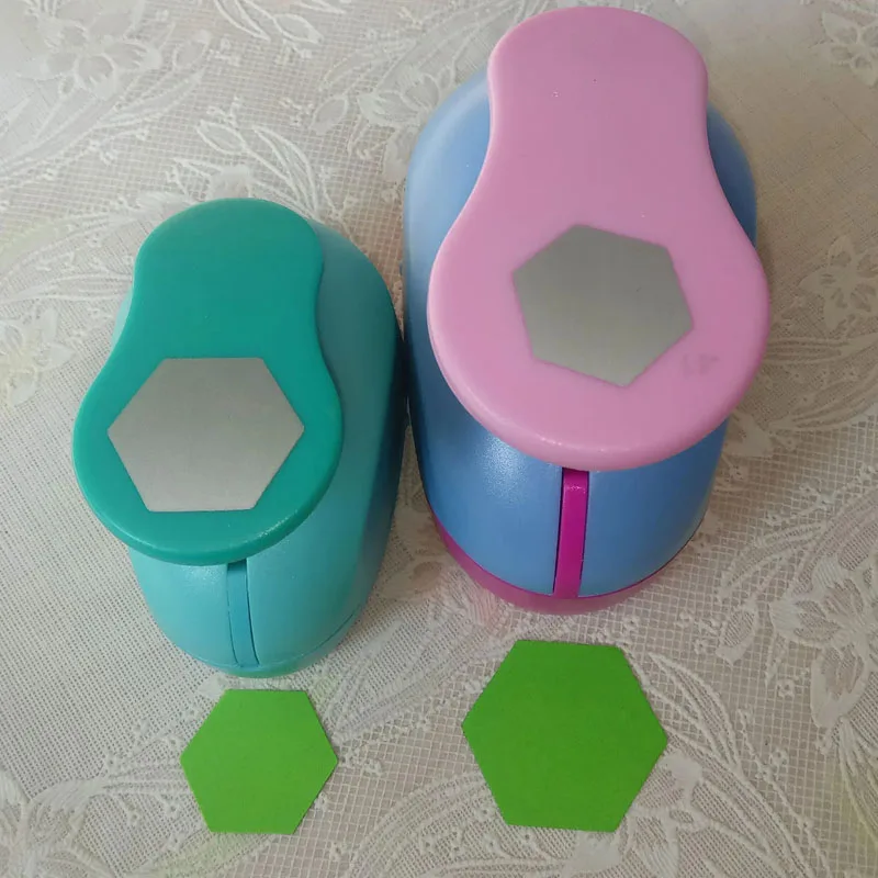 Scrapbook Punches Paper Embossing Machine Hexagon Punch Paper Cutter Crafts Scrapbook Embossing Device Kid Hole Punch Cortador De Papel Embossing Tool