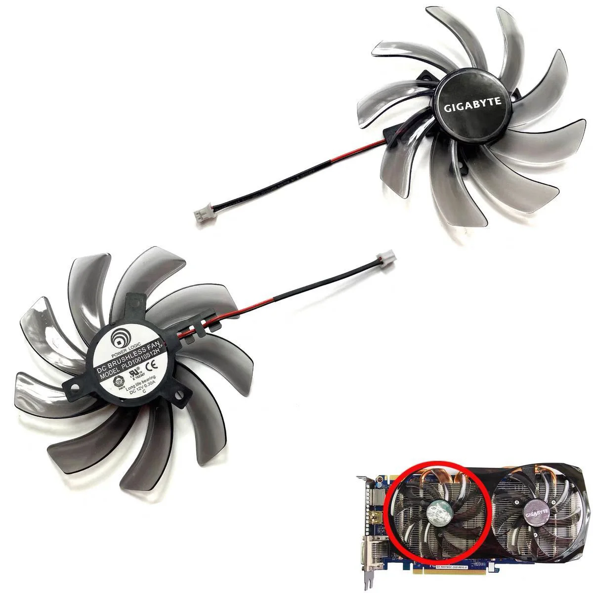0.25A Para Gigabyte GV-N550 N560 N650 N660