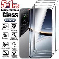 Premium Full Cover Tempered Glass Screen Protector - 1/5 Pack, Crystal HD, Ultra Durable 9H Hardness - Redmi Note 13