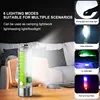 USB C Rechargeable LED Flashlight LED MINI Keychain Light with Tail Magnet Uv Light Multifunction Portable Torch Camping Lights 4