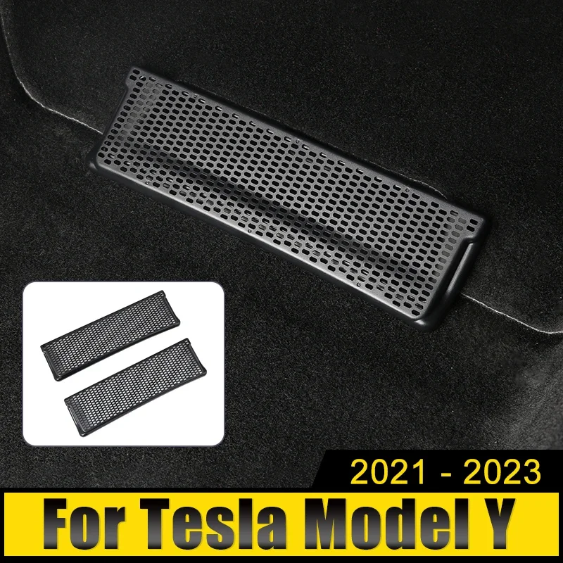 For Tesla Model Y Air Vent Anti-Blocking Dust Cover Anti-blocking Dust Cover Net Car Air Outlet Covers Under Seat