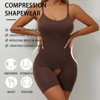 Body sculptant pour femme, contrôle du ventre, gainant intégral sans couture, short à entrejambe ouvert, gaine amincissante, rehausseur de fesses, sous-vêtement amincissant 3