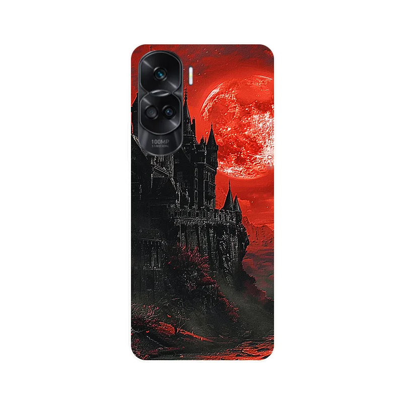 Wolf Painted Shockproof Soft Silicone Phone Case
