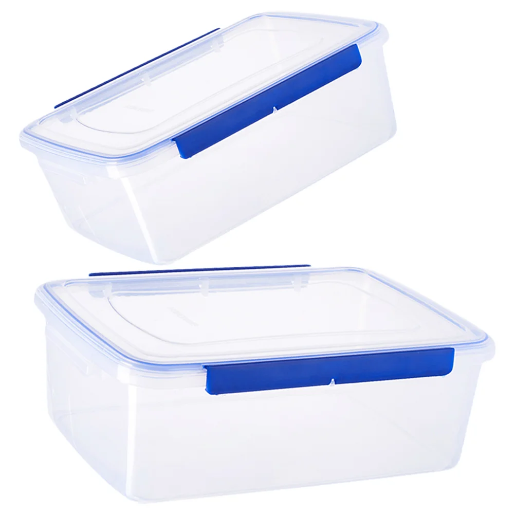 

2 Pcs Dough Fermentation Box Plastic Food Containers Multi-function Proofing Reusable Stackable Convenient