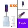 RolinStar 6.6 Safety Large Diamond Crystal Trapezium Tapered Barrel purple Tungsten steel Carbide milling cutter nail drill bit 4