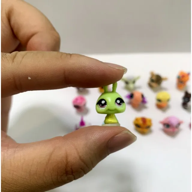 10PCS Littlest Pet Baby Shop LPS Tiniest Mini Figure Original Super Tiny  Animal Sheep Bird Bunny