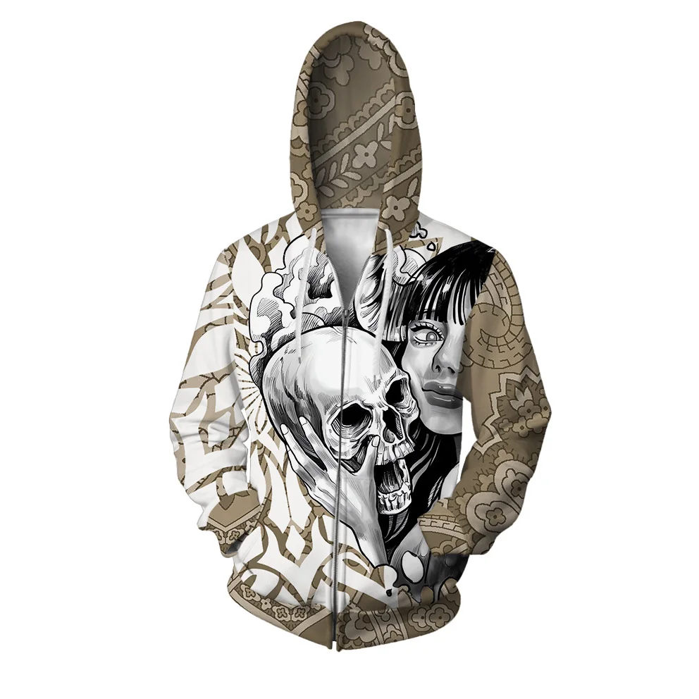 thumbnail image 1 of Sudadera con cremallera y estampado digital 3D de moda para hombre, sudaderas casuales de moda para hombre, camisa con capucha moderna y versátil, 1 of 5